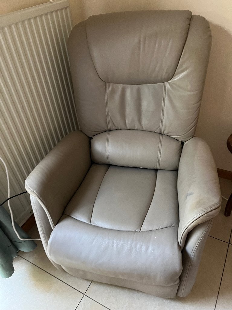 Fauteuil relax électrique, Maison & Meubles, Enlèvement, Utilisé, Cuir