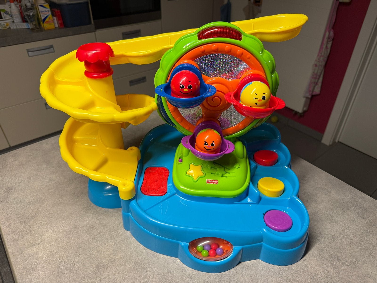 Fisher-Price Topzy Tumblers Twirlin' Tumblin' Fun Park, Kinderen en Baby's, Ophalen of Verzenden, Zo goed als nieuw, Speelset