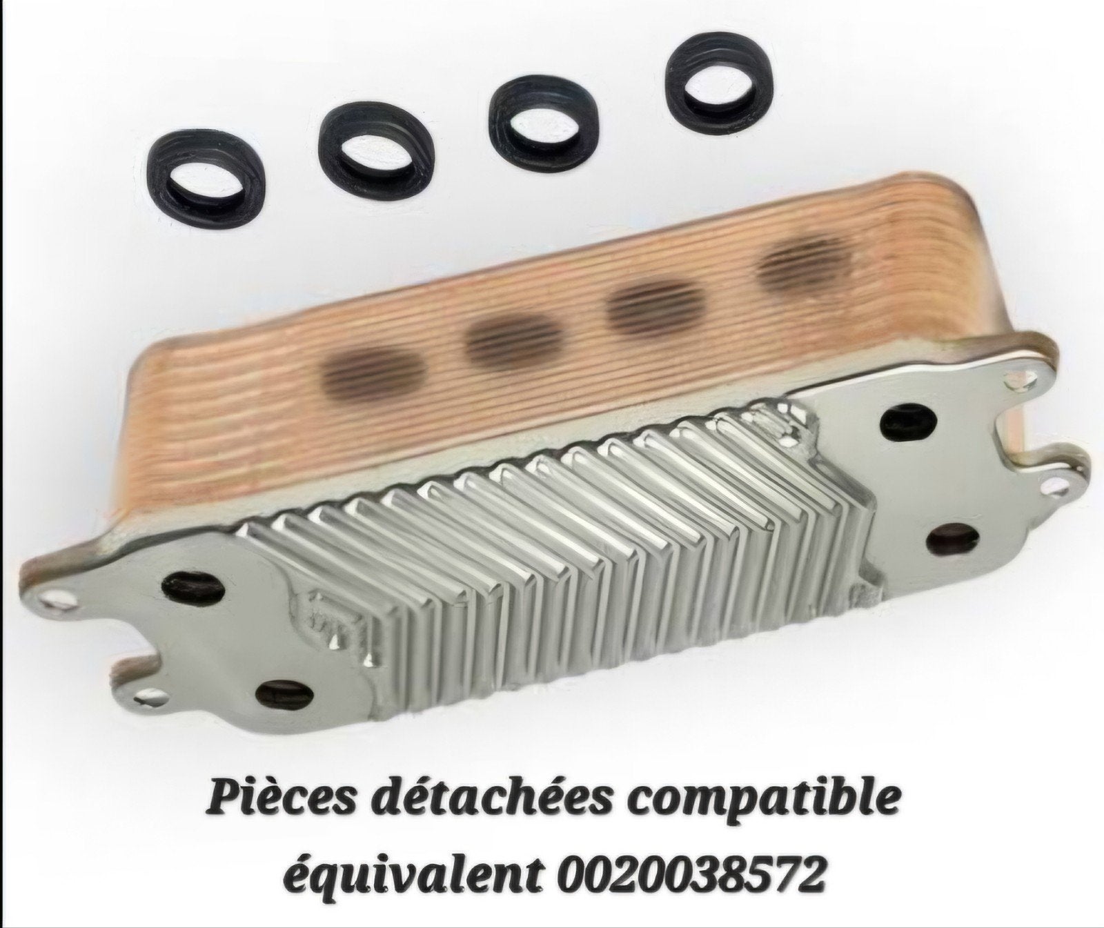 Vaillant échangeur à plaque, 20 plaques (Pièce Compatible), Envoi, Neuf