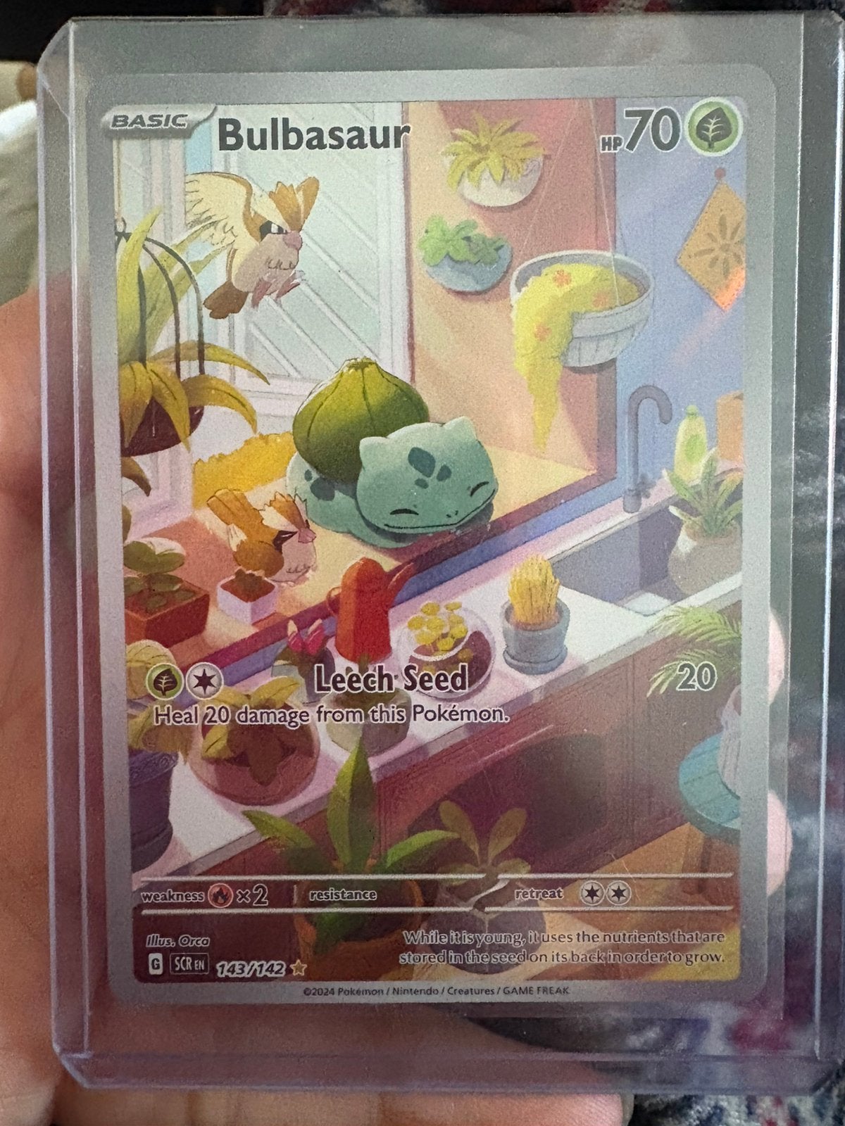 Bulbasaur stellar crown 143/142 top staat, Ophalen of Verzenden