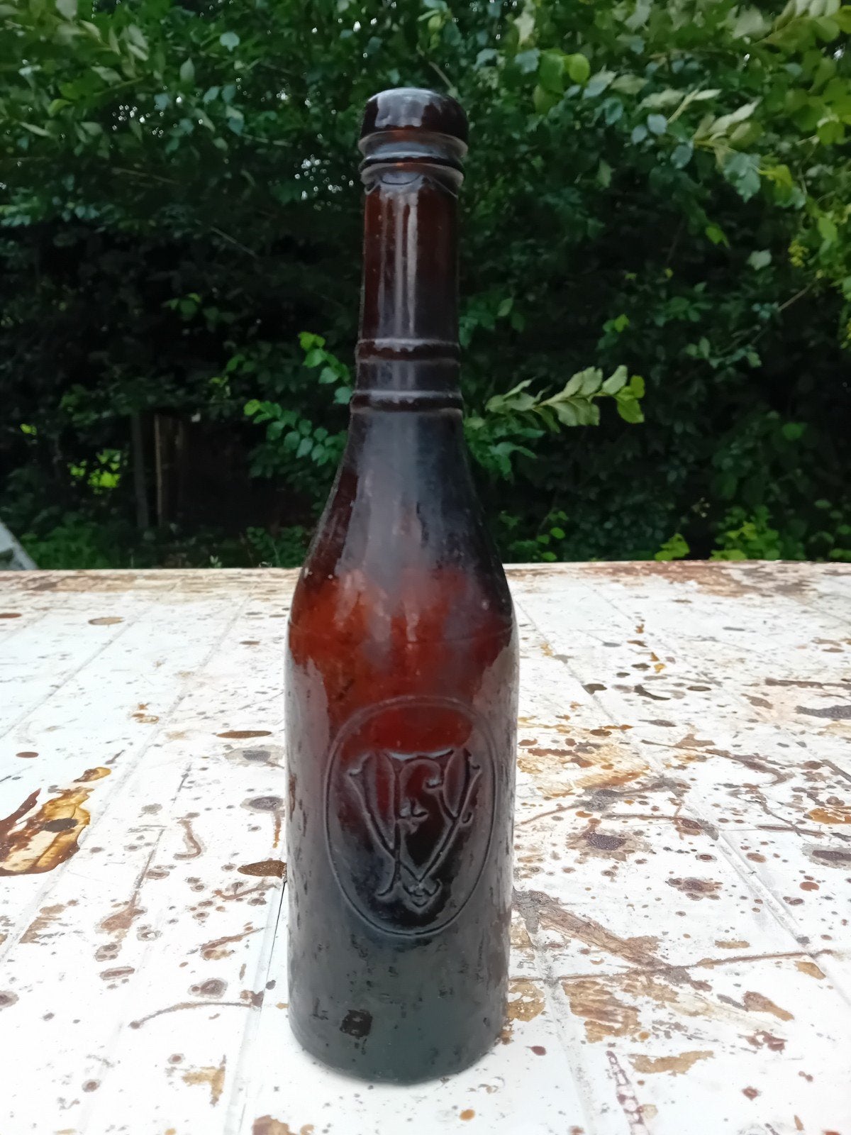oude vintage bierfles VF, Verzamelen, Biermerken, Ophalen of Verzenden