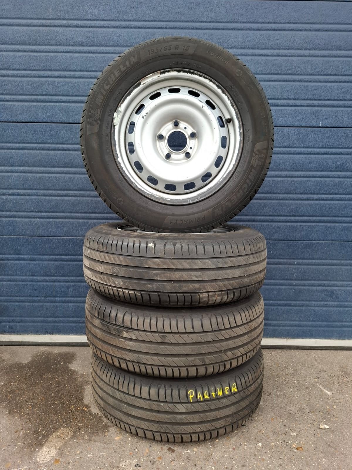 Peugeot Partner Berlingo Combo Zomer Banden Set 195-65-15 5x, Auto-onderdelen, Banden en Velgen, 15 inch, -, -, Banden en Velgen