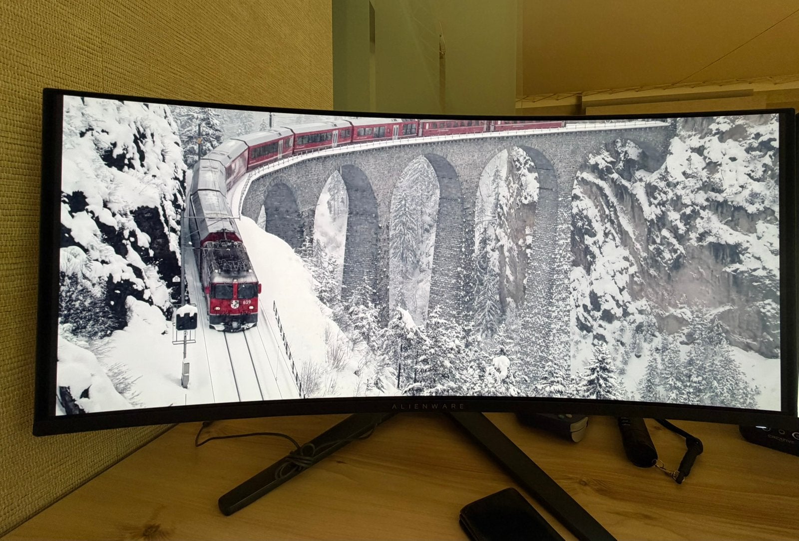 Alienware AW3423DWF 34" QD-OLED Gaming Monitor (165Hz/0,1ms), Computers en Software, Gebruikt, DisplayPort, 1 tot 2 ms, Ultrawide