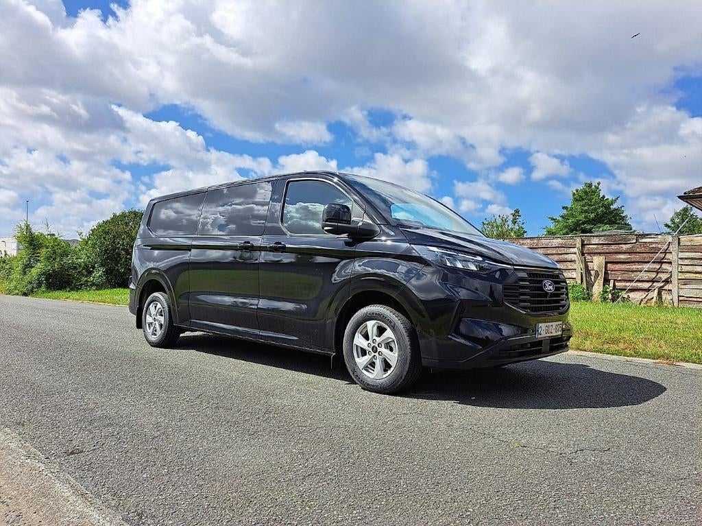 LEASING / RENTING FORD TRANSIT CUSTOM - DC 5/6 PLAATSEN, Auto's, Automaat, Euro 6, Zwart, Bedrijf