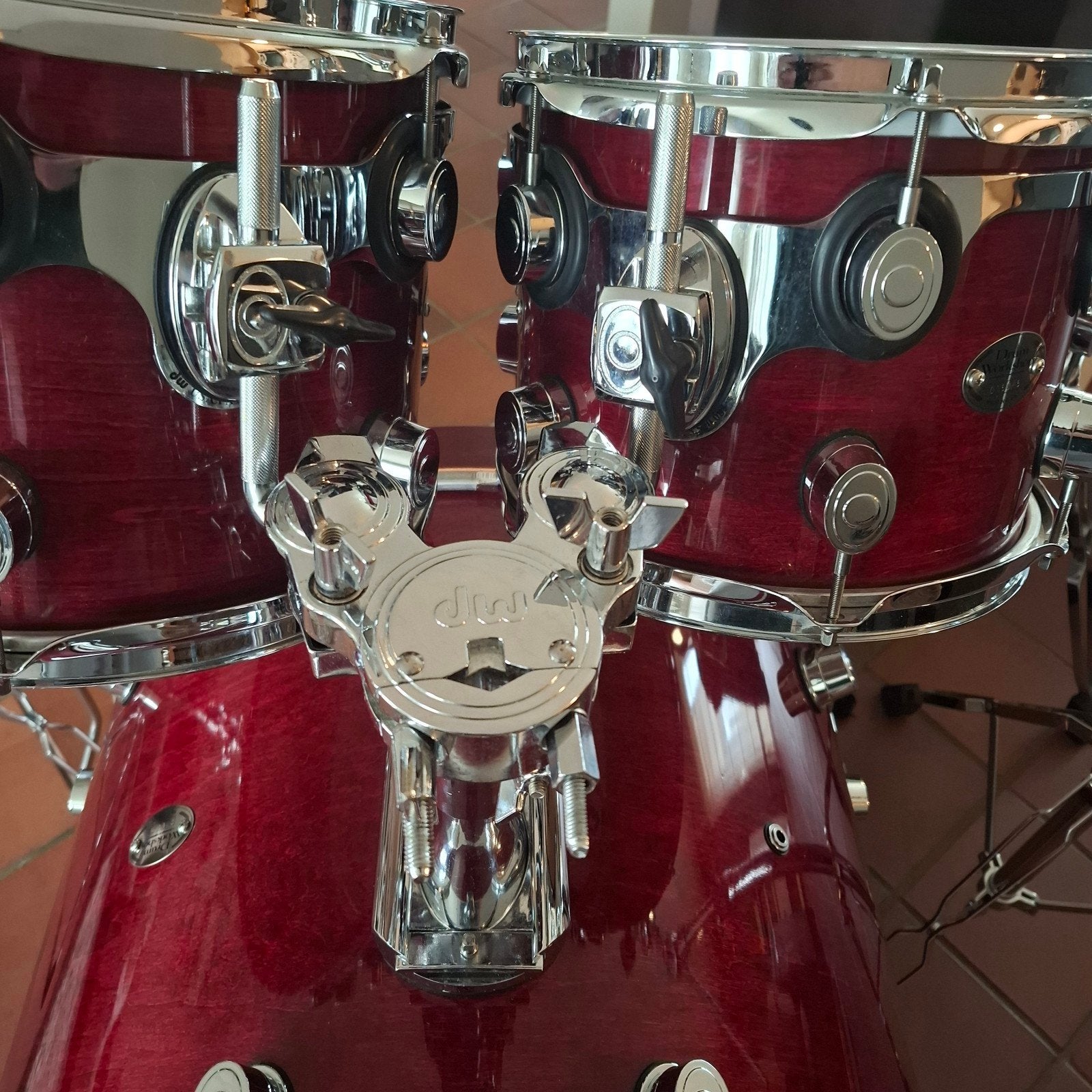 Dw performance maple drumstel + hardware + hoezen zgst, Ophalen, Zo goed als nieuw