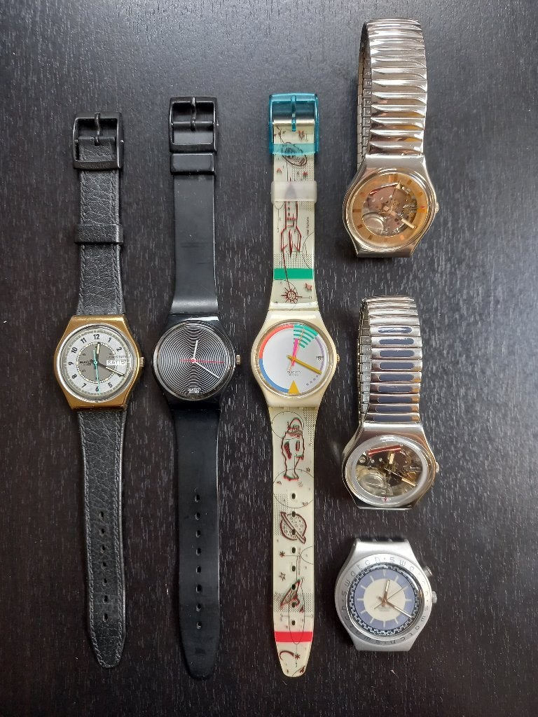 Lot de montres Swatch occasion, Montre-bracelet, Autres marques, Enlèvement ou Envoi, 1960 ou plus tard