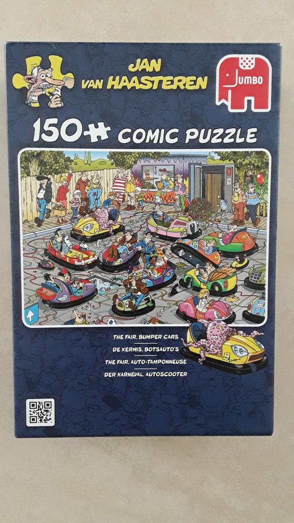 Puzzel Jan van haasteren.De kermis botsautos 150 st, Ophalen of Verzenden, Zo goed als nieuw