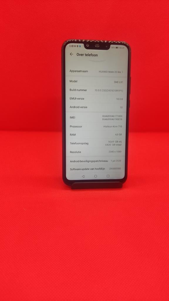 Huawei mate 20 lite, Télécoms, Envoi