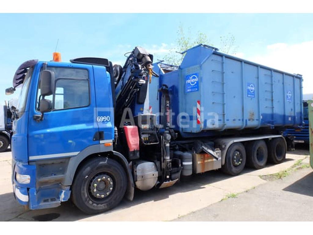 REF:6990 - Camion porte container avec grue DAF FAK CF85 (20, Autos, Achat, Entreprise, Autres carburants, DAF