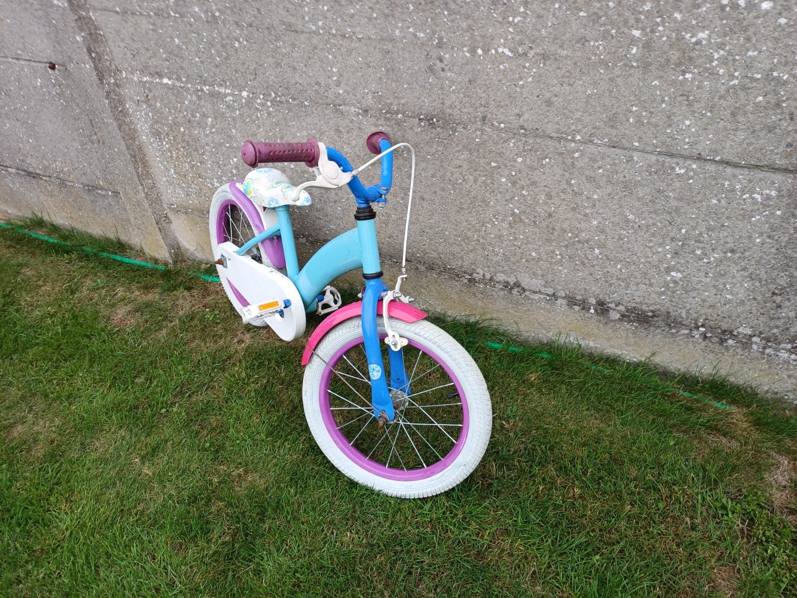 kinderfiets blauw, Ophalen, Zo goed als nieuw, Velgrem, Minder dan 16 inch