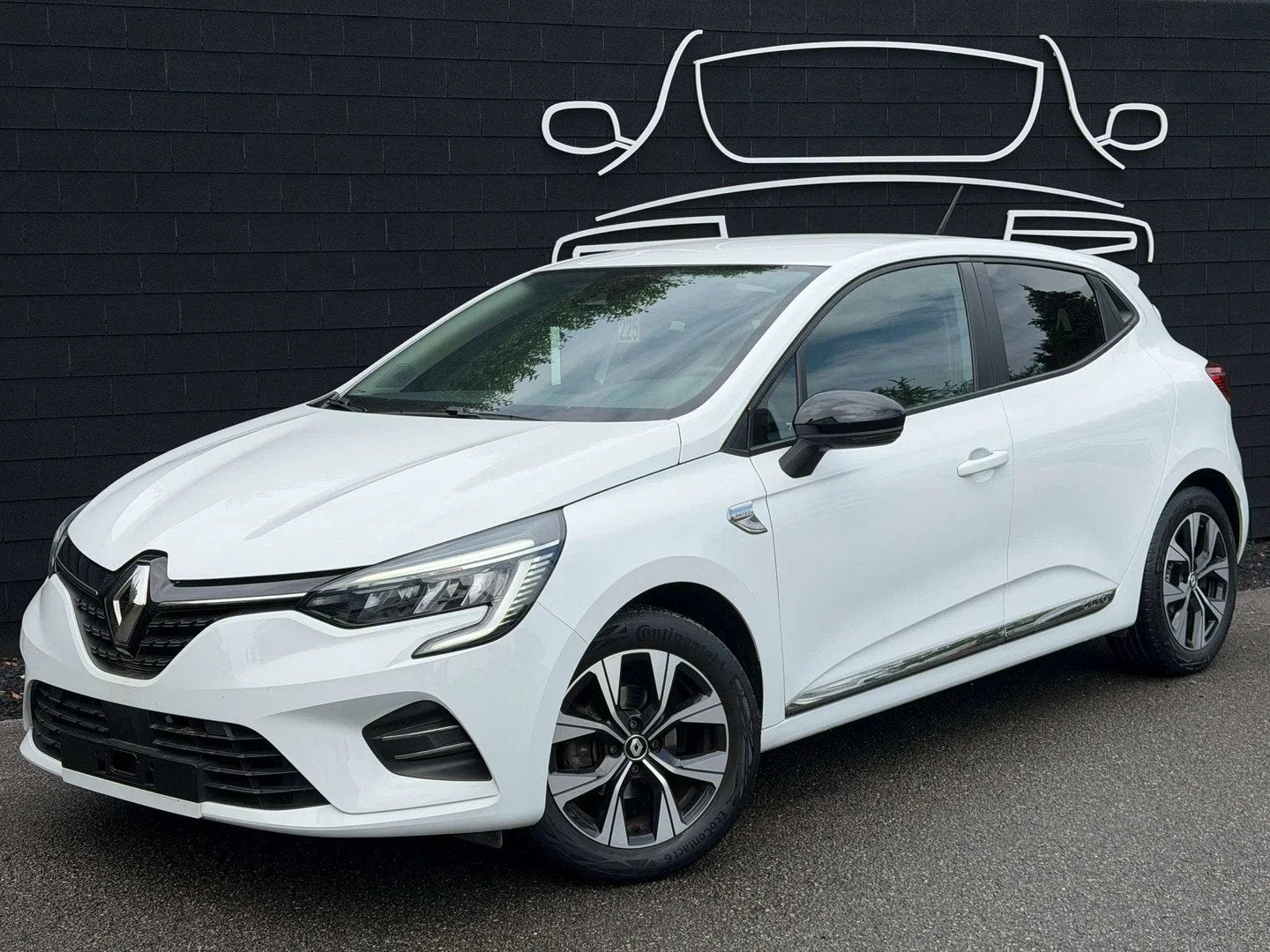 Renault Clio 1.0i+GARANTIE 12 MOIS+AIRCO+CARPLAY+JANTES+EUR, Auto's, Renault, Stof, Gebruikt, 1 kg, Wit