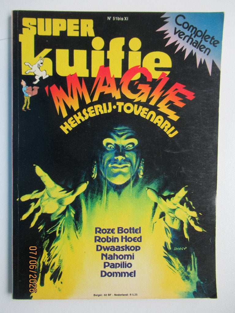 super kuifje...nr.5....magie,hekserij,tovenarij.....1st, Ophalen of Verzenden, Gelezen