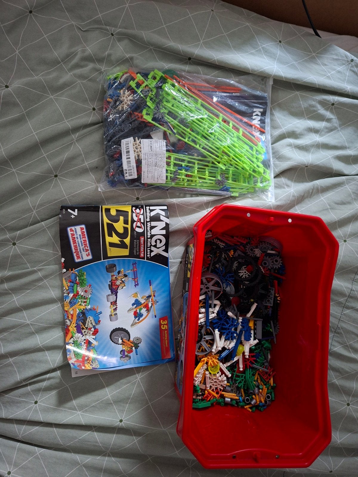 Grote K'NEX bundel – 521-delige set + Amazin' 8 Roller Coast, Kinderen en Baby's, Speelgoed | Bouwstenen, Ophalen of Verzenden
