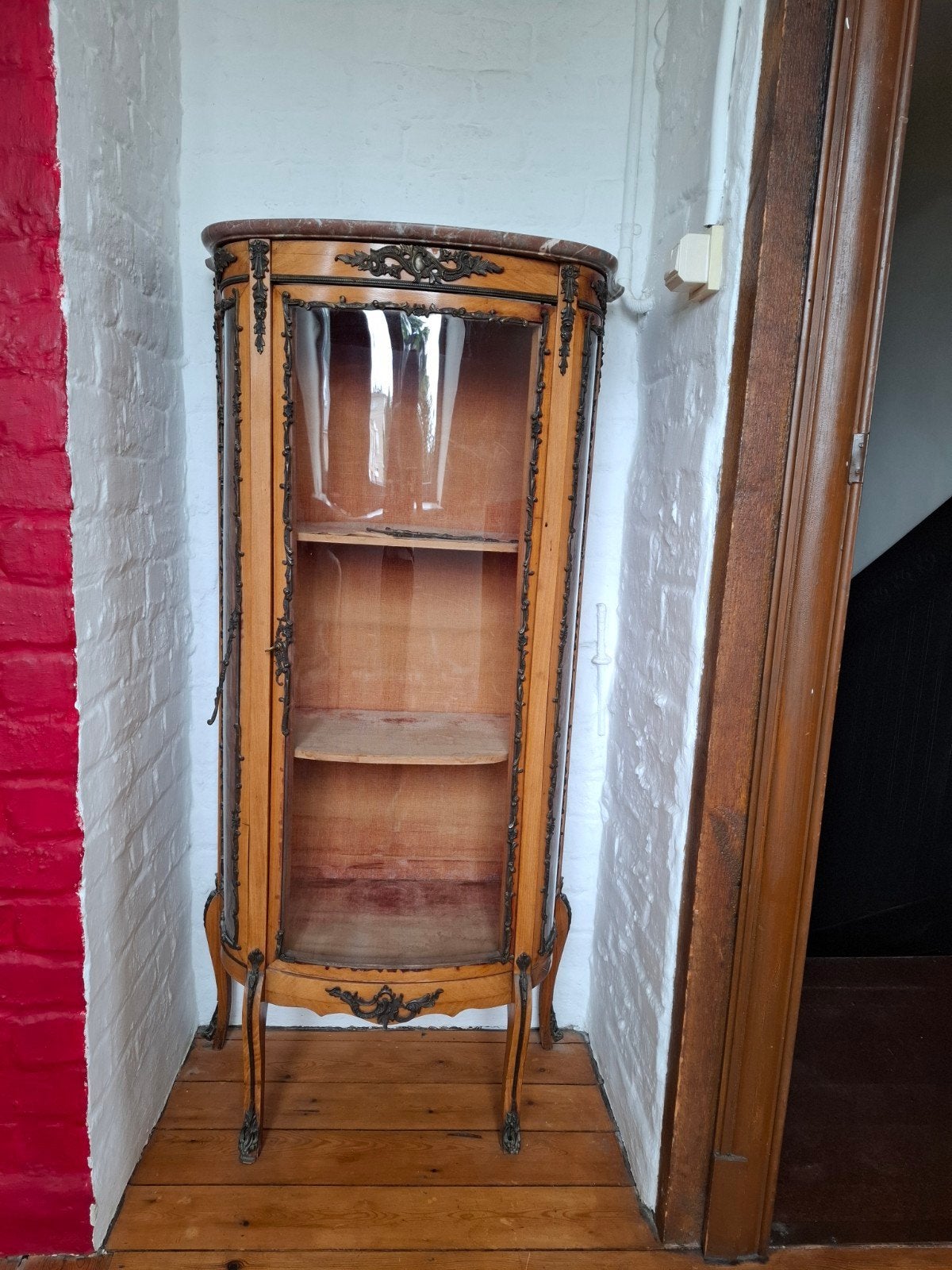 Vitrine ancienne, Maison & Meubles, Enlèvement, Verre
