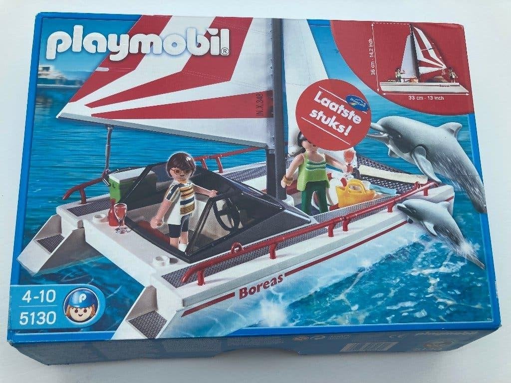 Playmobil 5130 zeilboot - in originele doos, Enfants & Bébés, Enlèvement ou Envoi, Comme neuf, Bateau, Kit complet