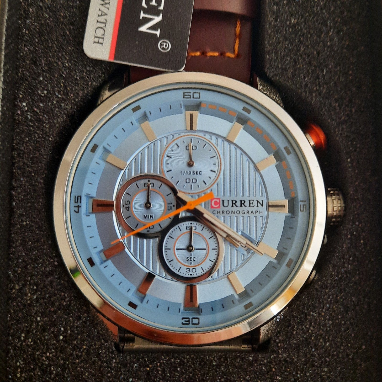 herenhorloge, Handtassen en Accessoires, Horloges | Heren, Overige merken, Leer, Staal, Polshorloge