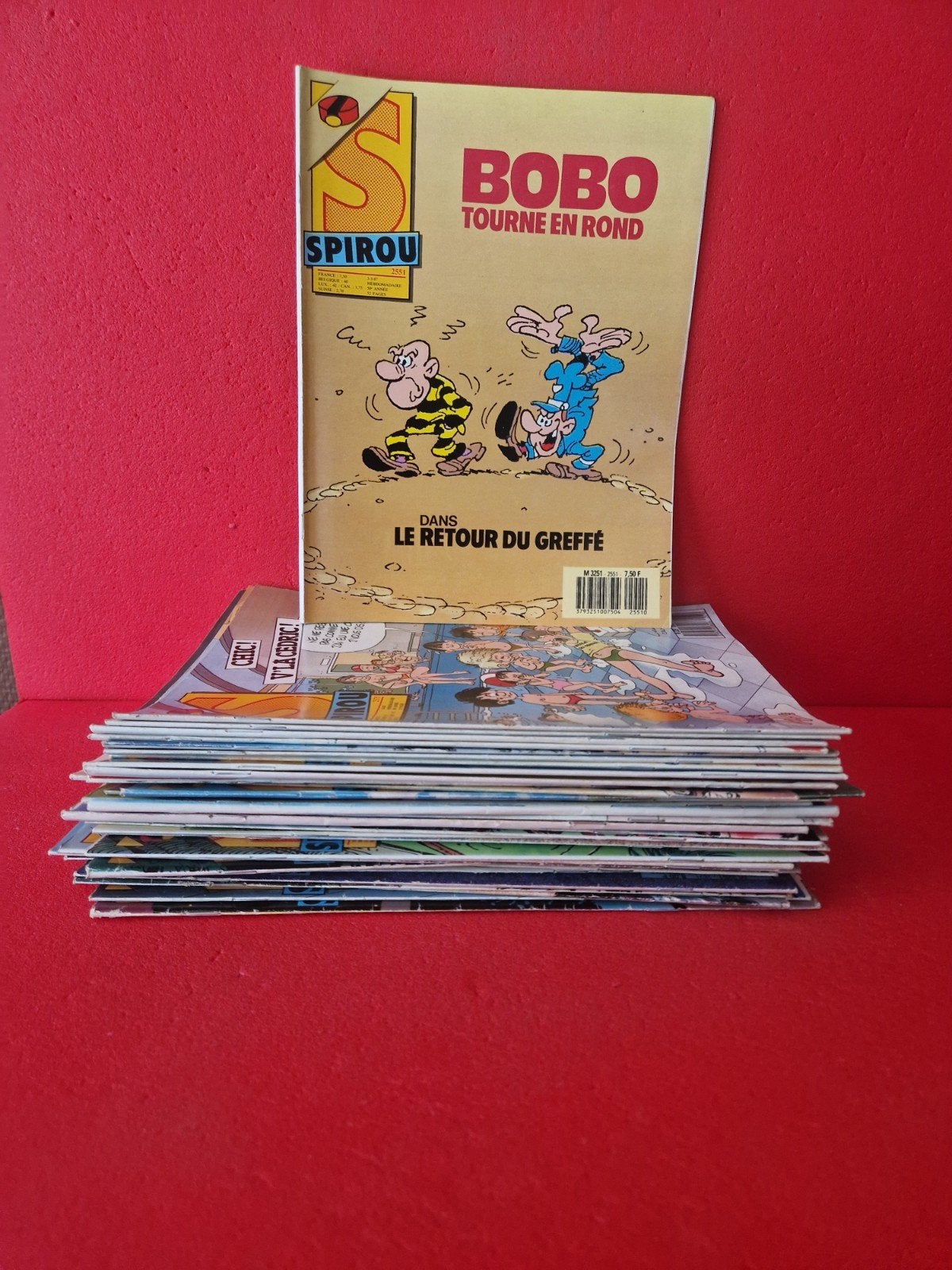 lot de 37 magazines, le journal de spirou, 1987, Enlèvement ou Envoi