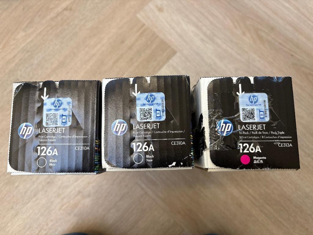 3 nieuwe toners 2 x HP CE310A 1x CE313A (HP 126A) HP CP1025, Ophalen of Verzenden, Nieuw, Toner, HP ORIGINAL