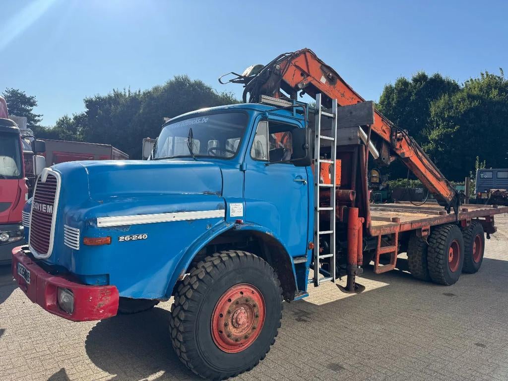 MAN 26.240 *6CYL-FRENCH TRUCK* (bj 1975), Auto's, Achterwielaandrijving, Blauw, MAN, Bedrijf
