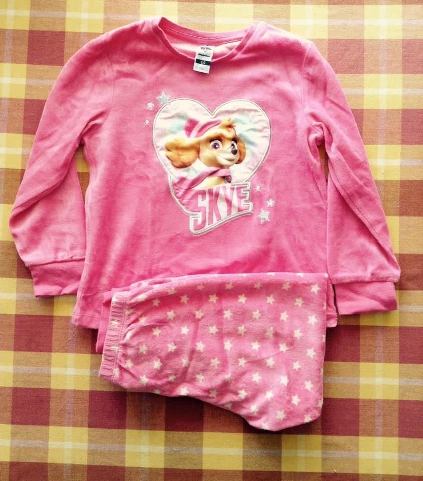 Pyjama en velours Disney Paw Patrol fille 5-6 ans, Enlèvement ou Envoi, Comme neuf, Fille, Vêtements de nuit ou Sous-vêtements
