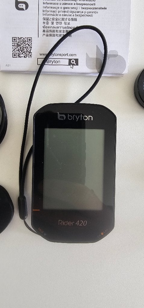 Bryton rider 420, Fietsen en Brommers, Fietsaccessoires | Fietscomputers, Ophalen, Hartslagsensor, Zo goed als nieuw