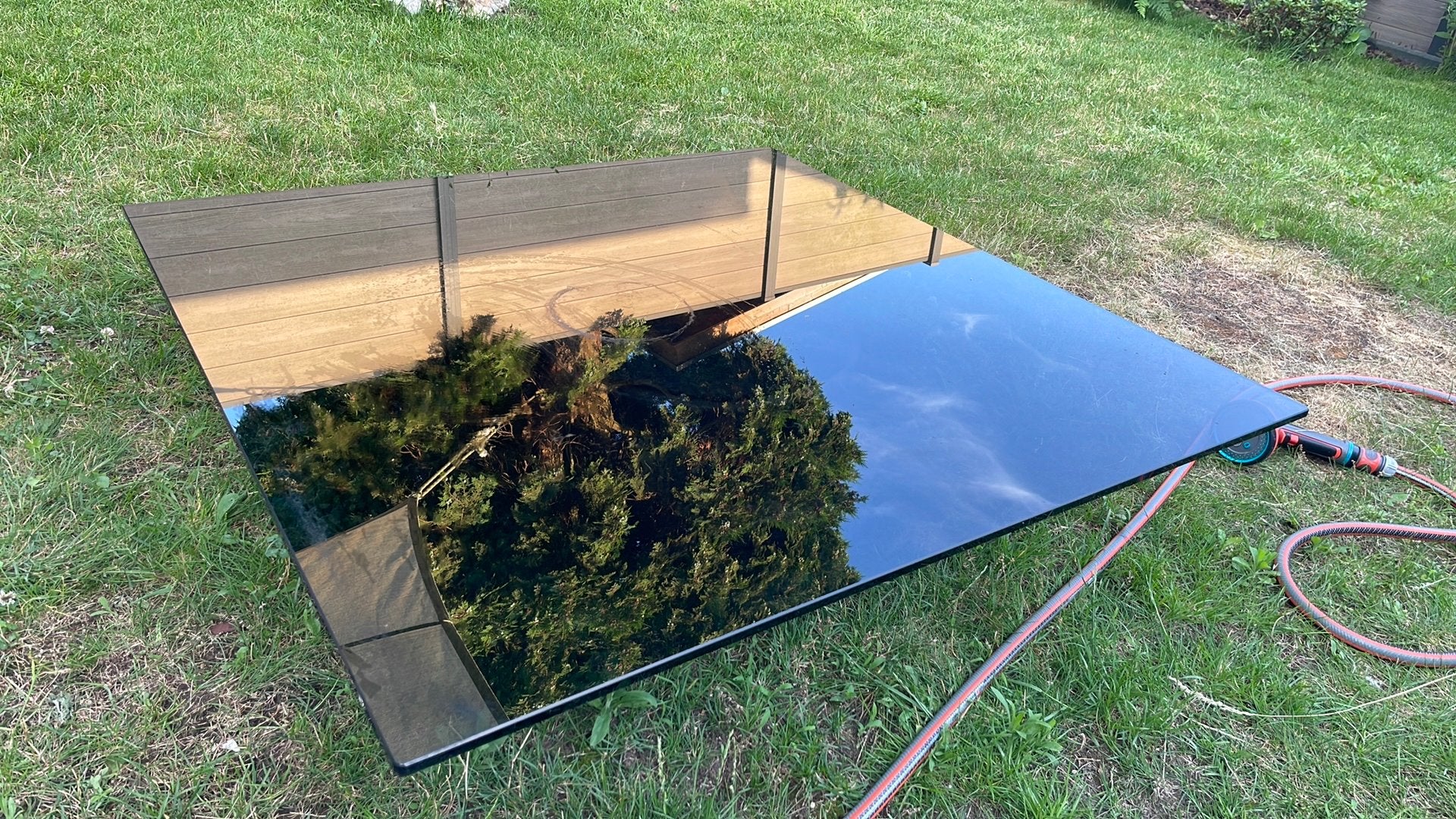 Getemperd Glas voor tafel heel sterk, Caravans en Kamperen, Ophalen, Gebruikt