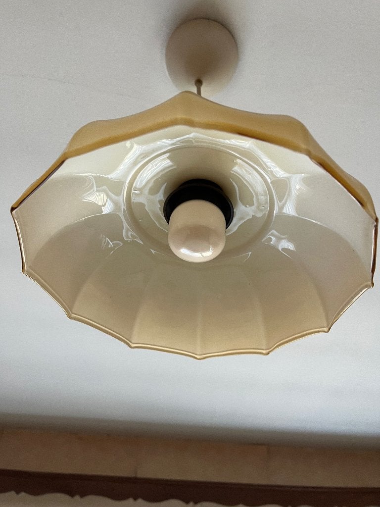Lusters met glas, Ophalen, Gebruikt, Glas
