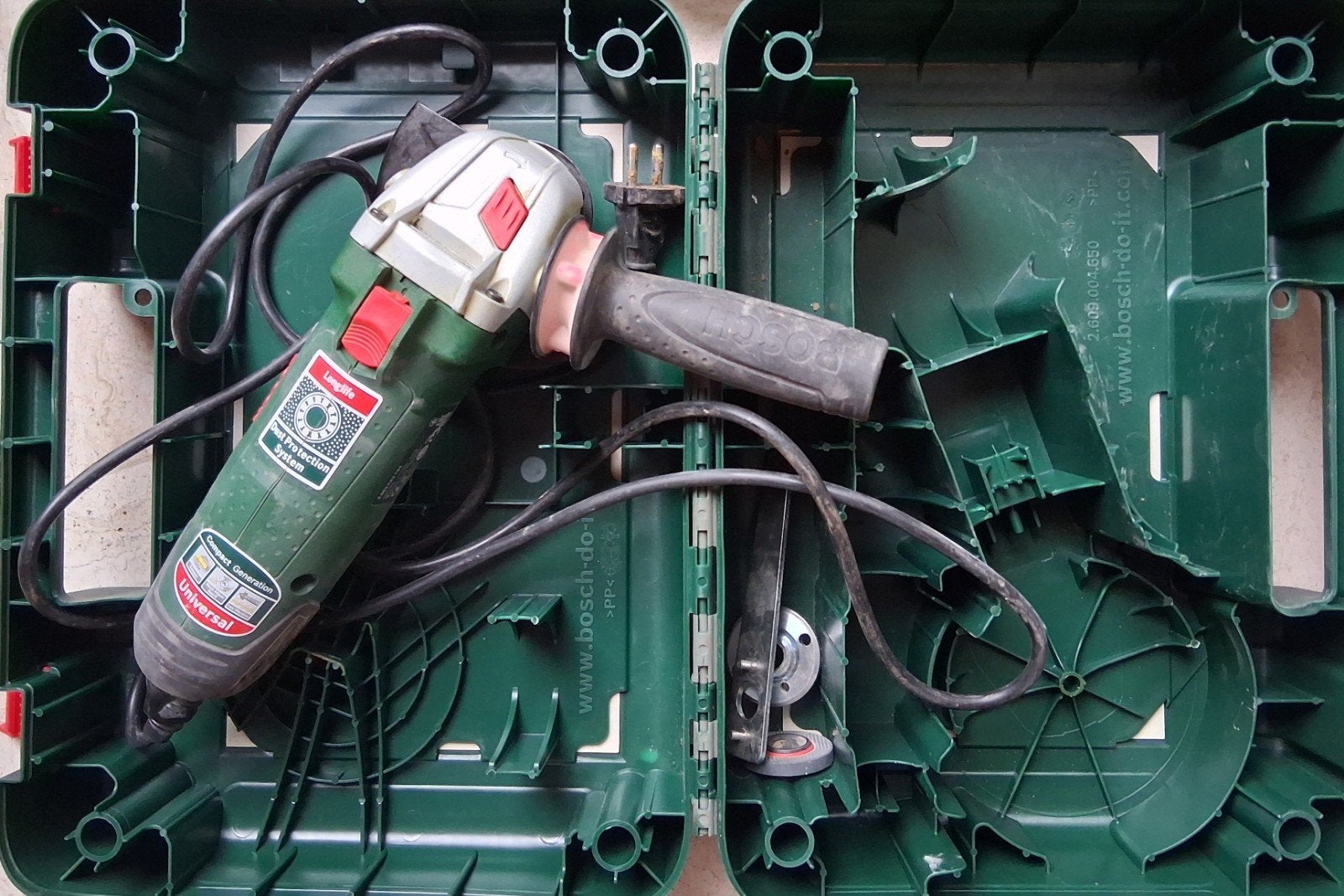 Bosch UniversalGrind PWS 850-125 Haakse slijpmachine, Doe-het-zelf en Bouw, Ophalen, Zo goed als nieuw, Haakse handslijpmachine