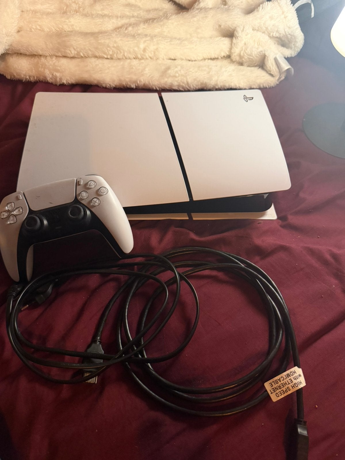 PlayStation 5 slim digitaal 848gb, Enlèvement, Comme neuf, Avec 1 manette, Slim