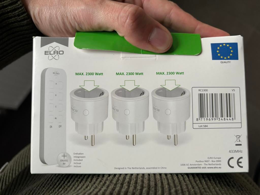 Set afstandsbediening voor stopcontacten, TV, Hi-fi & Vidéo, Télécommandes, Enlèvement, Neuf, Originale