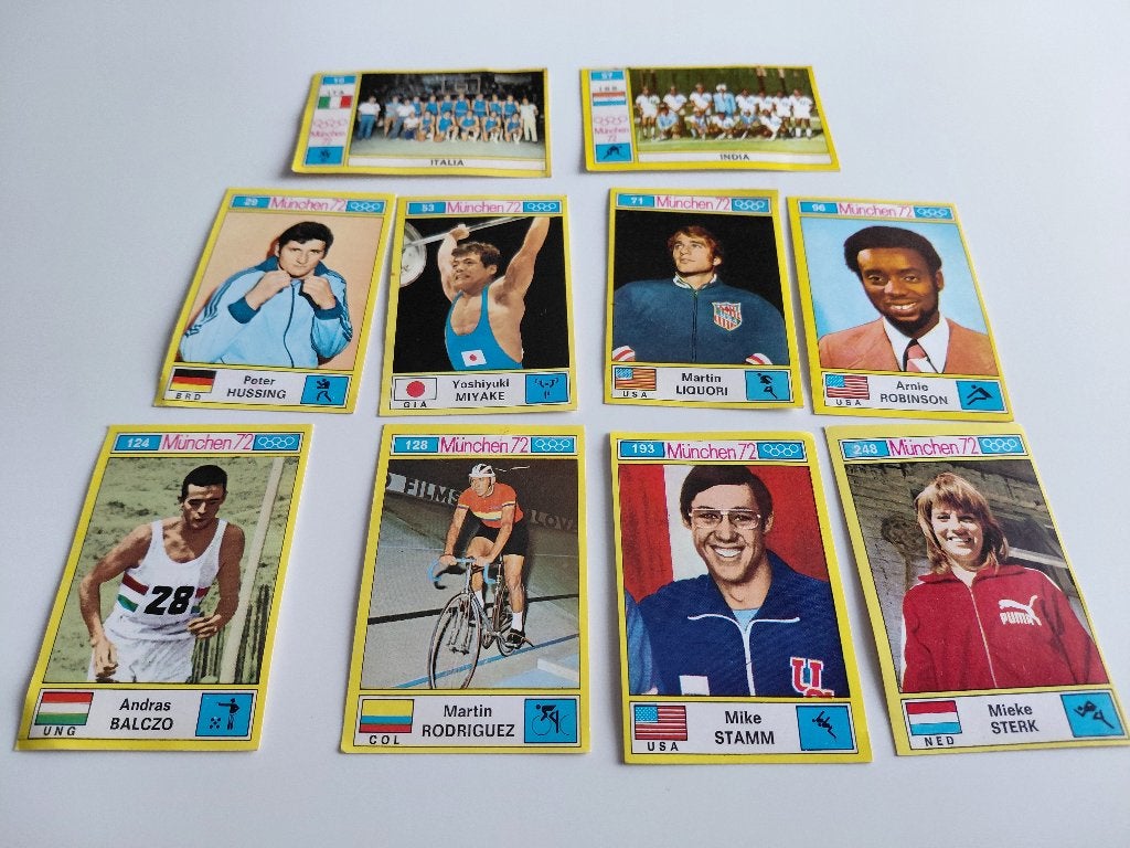 Panini Munchen 72 - lot de 10 stickers, Enlèvement ou Envoi