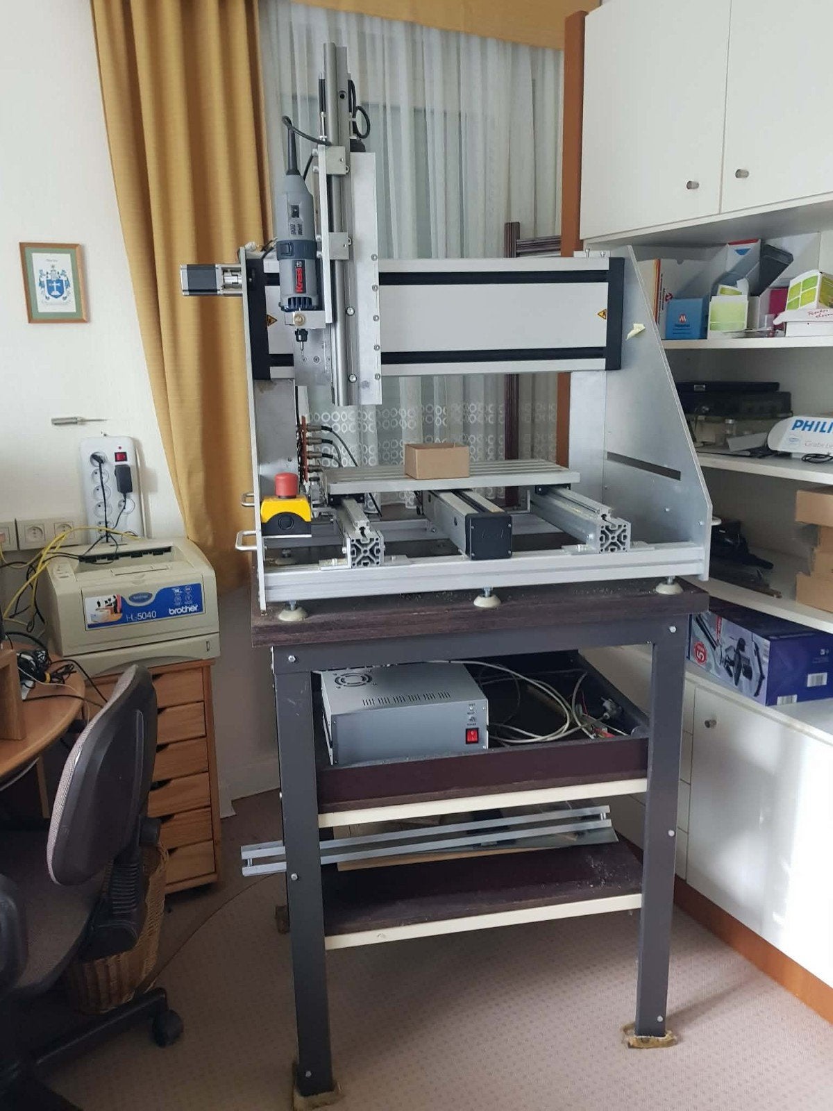 machine CNC 3 axes +fraiseuse Kress et accessoires, Enlèvement