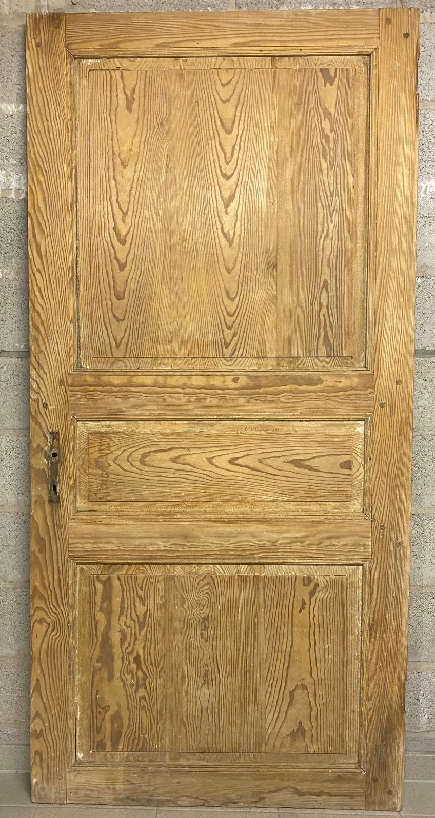 Oude Pitch Pine deur, Ophalen, 80 tot 100 cm, Minder dan 200 cm, Zo goed als nieuw