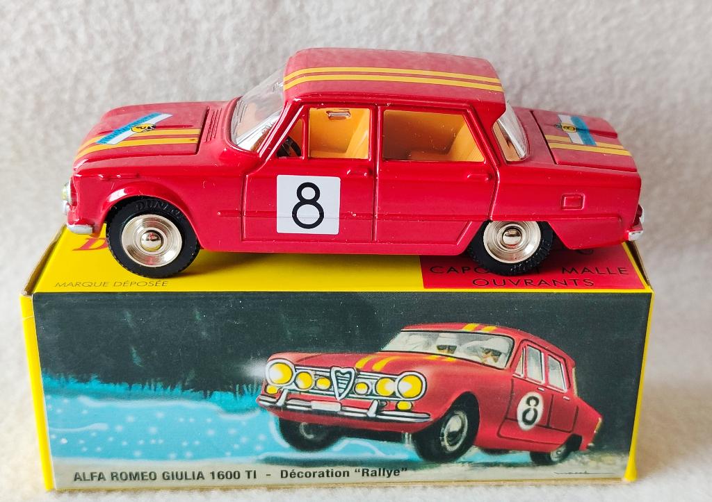 Dinky Atlas _ Alfa Romeo Giulia 1600 TI Rally _ ref. 1401, Ophalen of Verzenden, Zo goed als nieuw, Auto, Dinky Toys