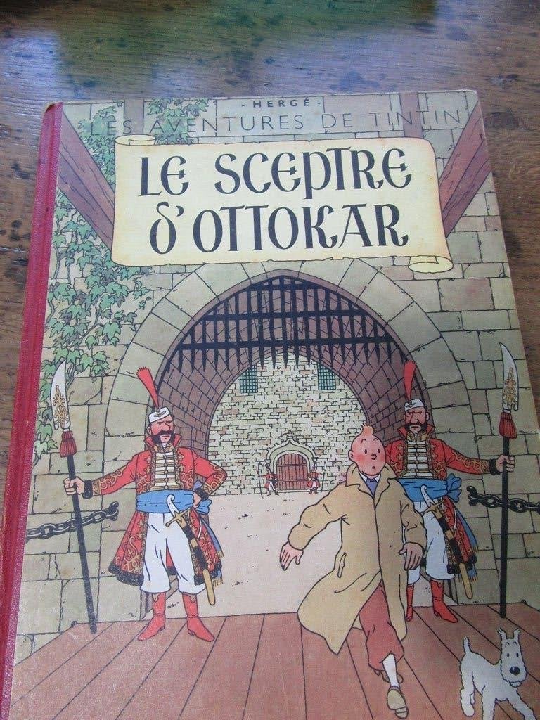 album Tintin Le sceptre d'Ottokar B2 Année 1948, Livres, Une BD, Enlèvement, Utilisé, Hergé
