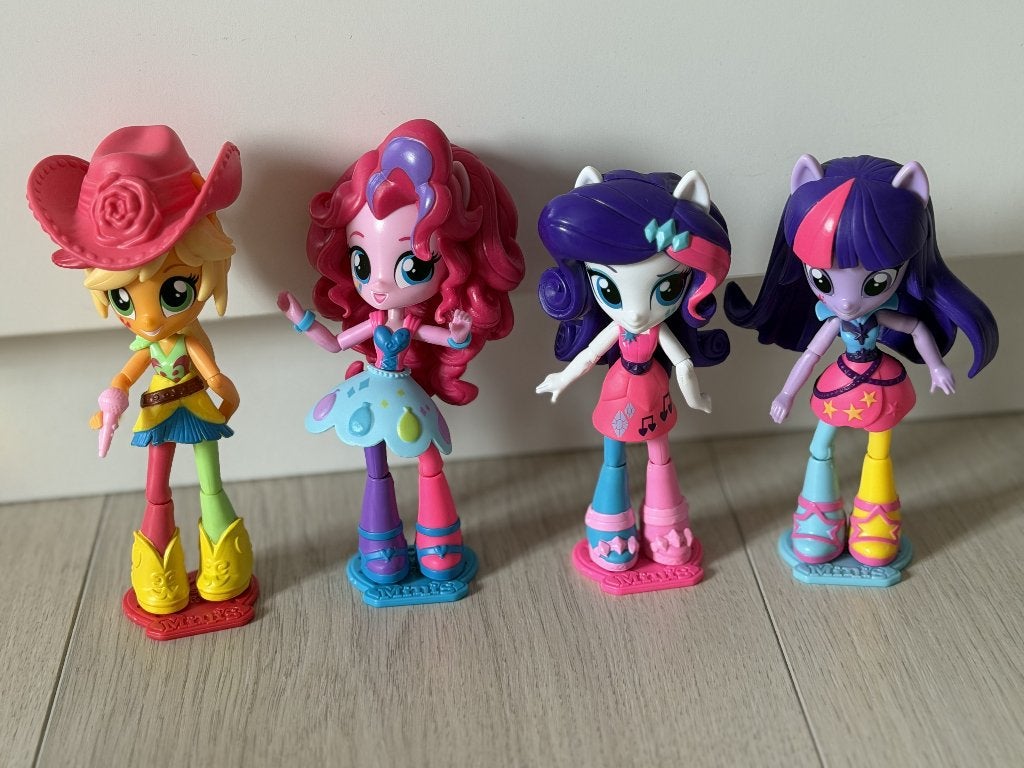 My Little Pony - Equestria Girls – Lot de 4 figurines 11 cm, Kinderen en Baby's, Ophalen of Verzenden, Gebruikt