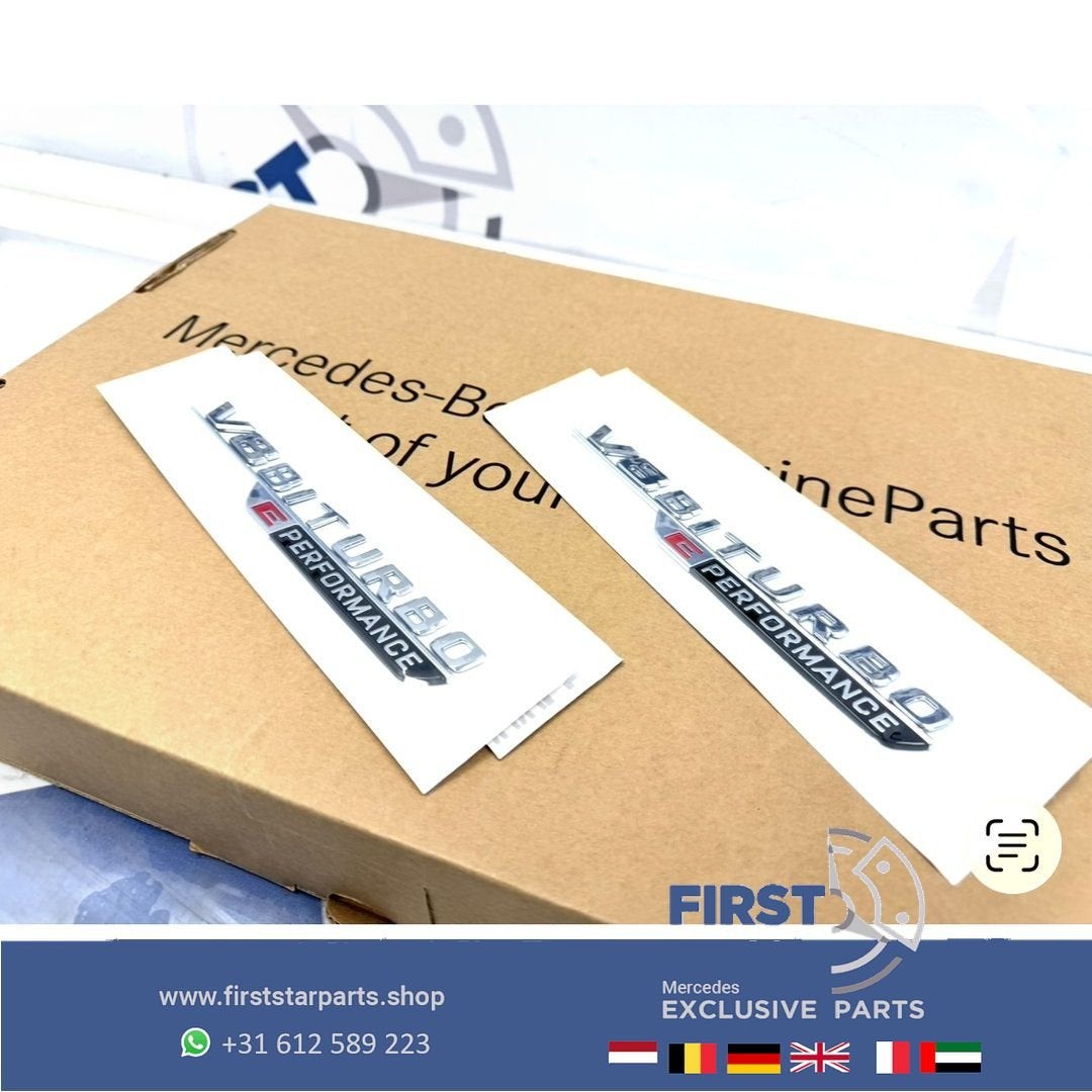V8 BITURBO E PERFORMANCE zijscherm EMBLEEM LOGO SET BADGE Me, Gebruikt, -, Ophalen of Verzenden, -
