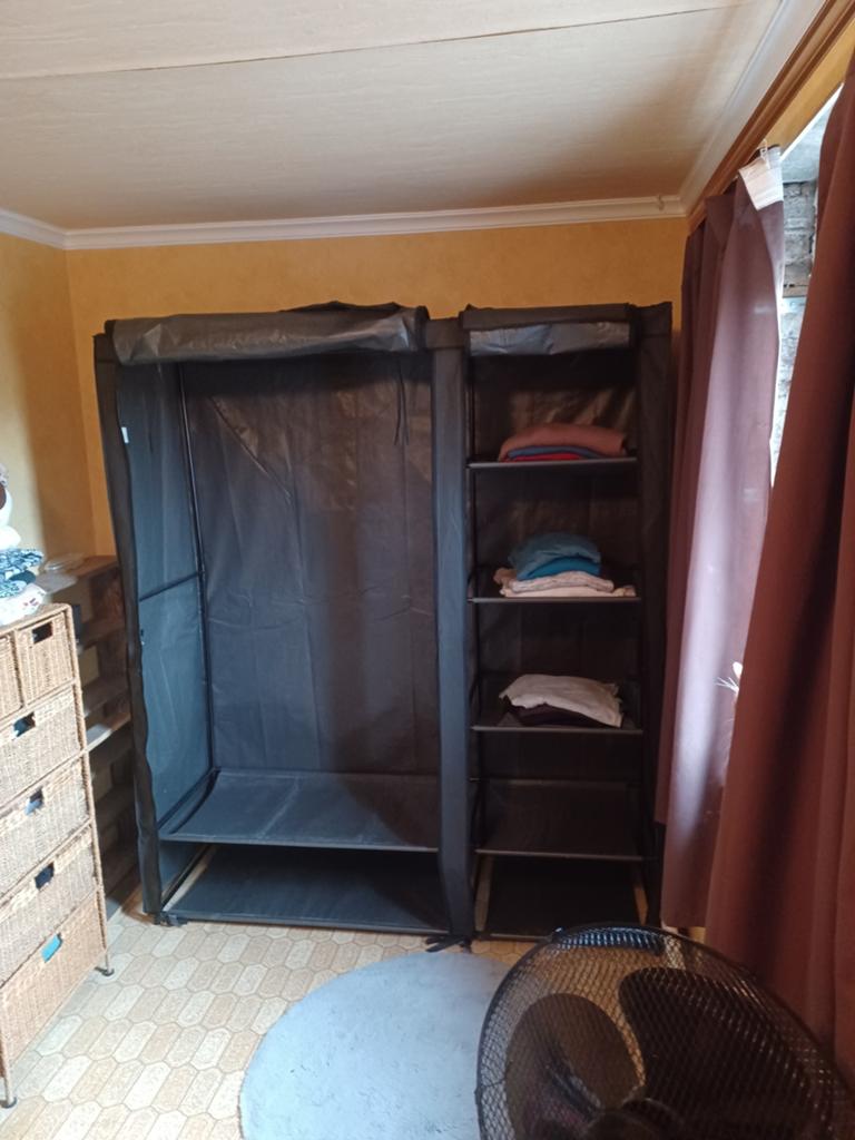 3 armoires/armoires JYSK Damhus en tissu gris, Avec espace de penderie, Comme neuf, 100 à 150 cm, Autres matériaux