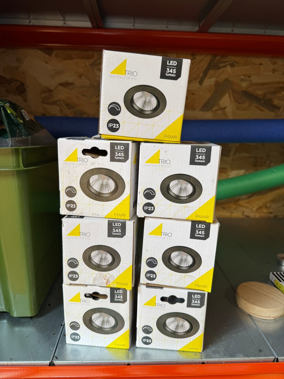 Inbouw spots ip23 trio pamir, Ophalen, Kunststof, Led, Nieuw