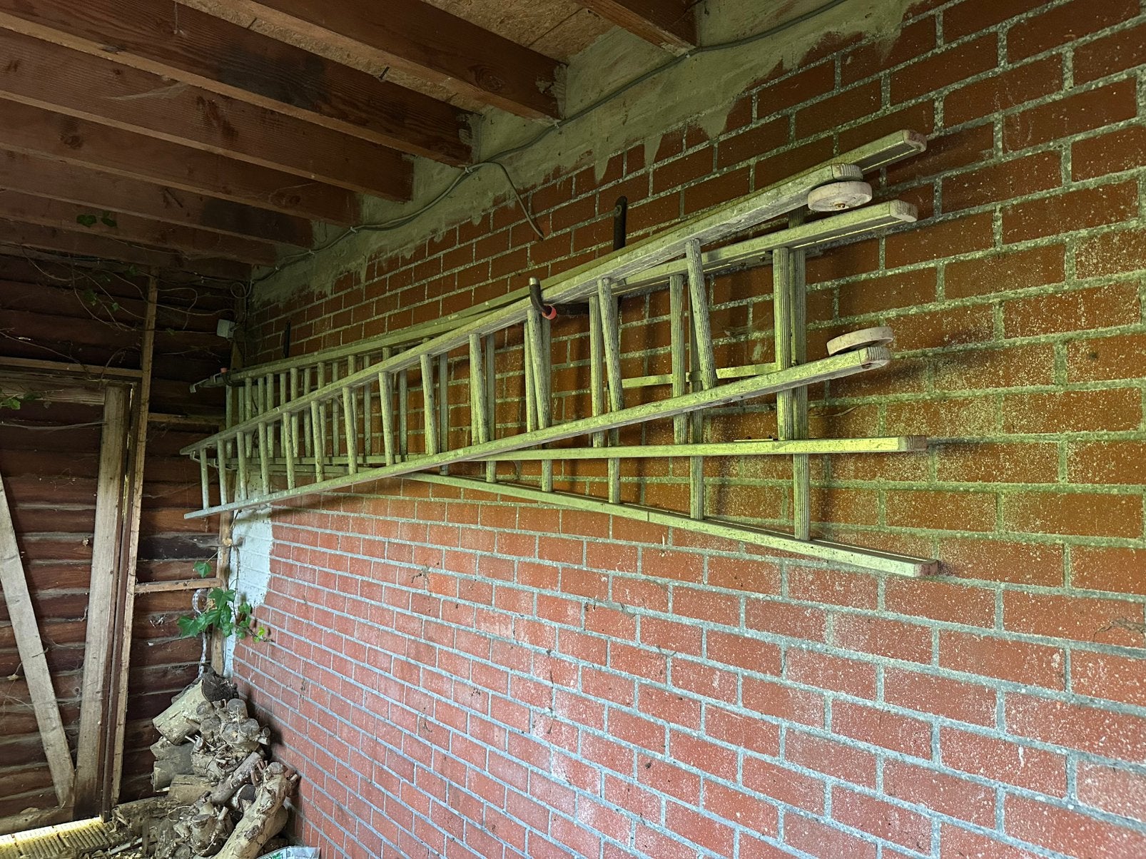 Uitschijbare ladder, Doe-het-zelf en Bouw, Ophalen, Gebruikt, Ladder, Opvouwbaar of Inschuifbaar