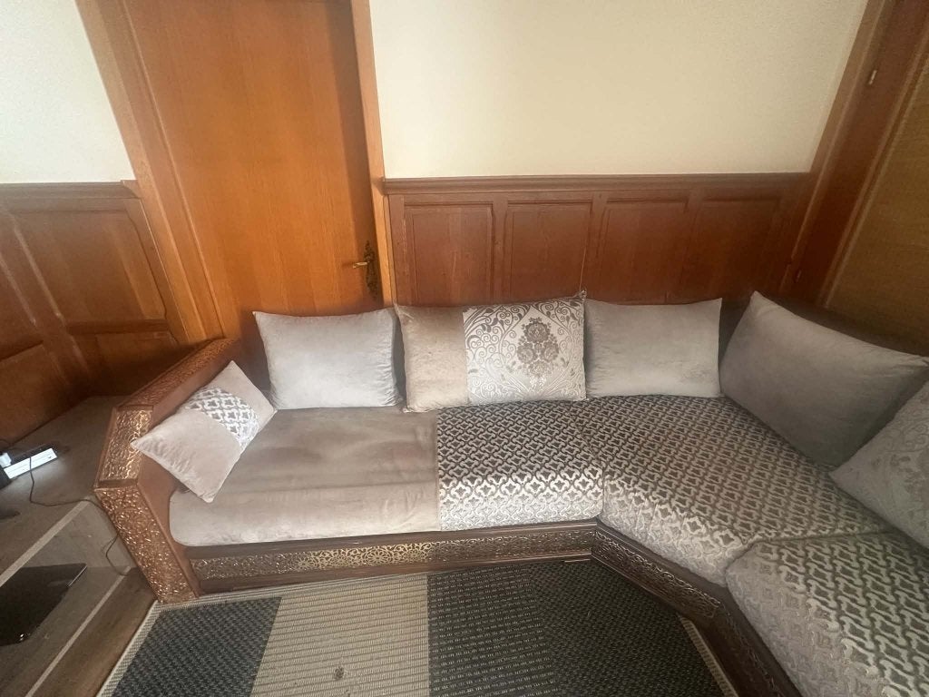 Canapé de salon marocain à vendre, Banc d'angle, 200 à 250 cm, Bois, Comme neuf