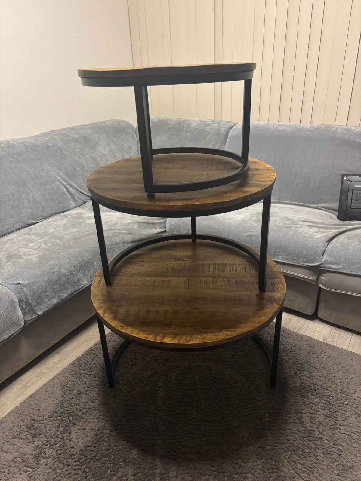 Table en bois pure les 3 pour 350€, Enlèvement ou Envoi, Comme neuf, Bois