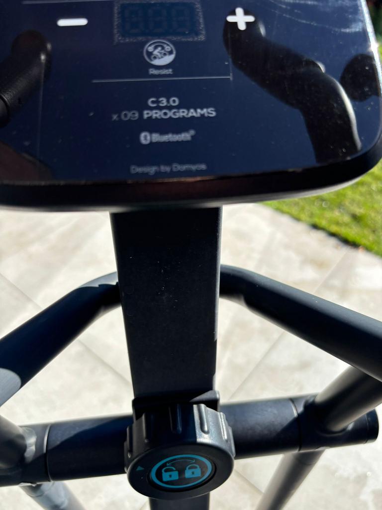 Te koop: Domyos C3.0 hometrainer in goede staat., Enlèvement ou Envoi, Utilisé, Vélo d'appartement, Métal
