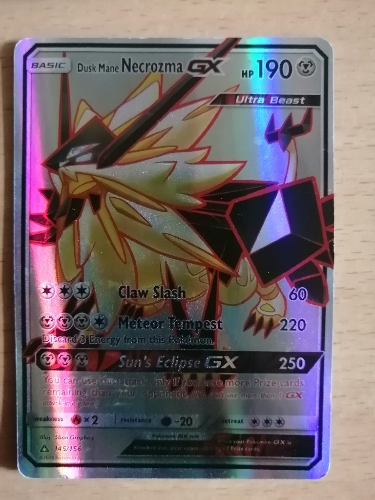Carte Pokémon Necrozma Crinière du Couchant GX  145/156), Enlèvement ou Envoi