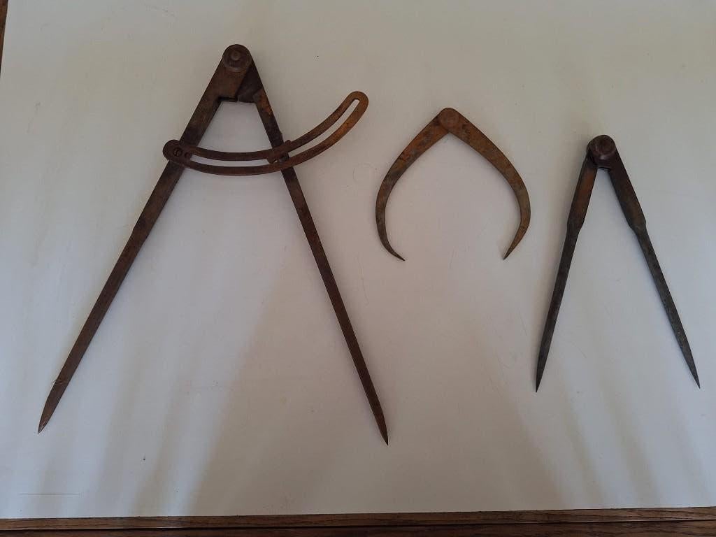 3 antieke passers te koop, Ophalen
