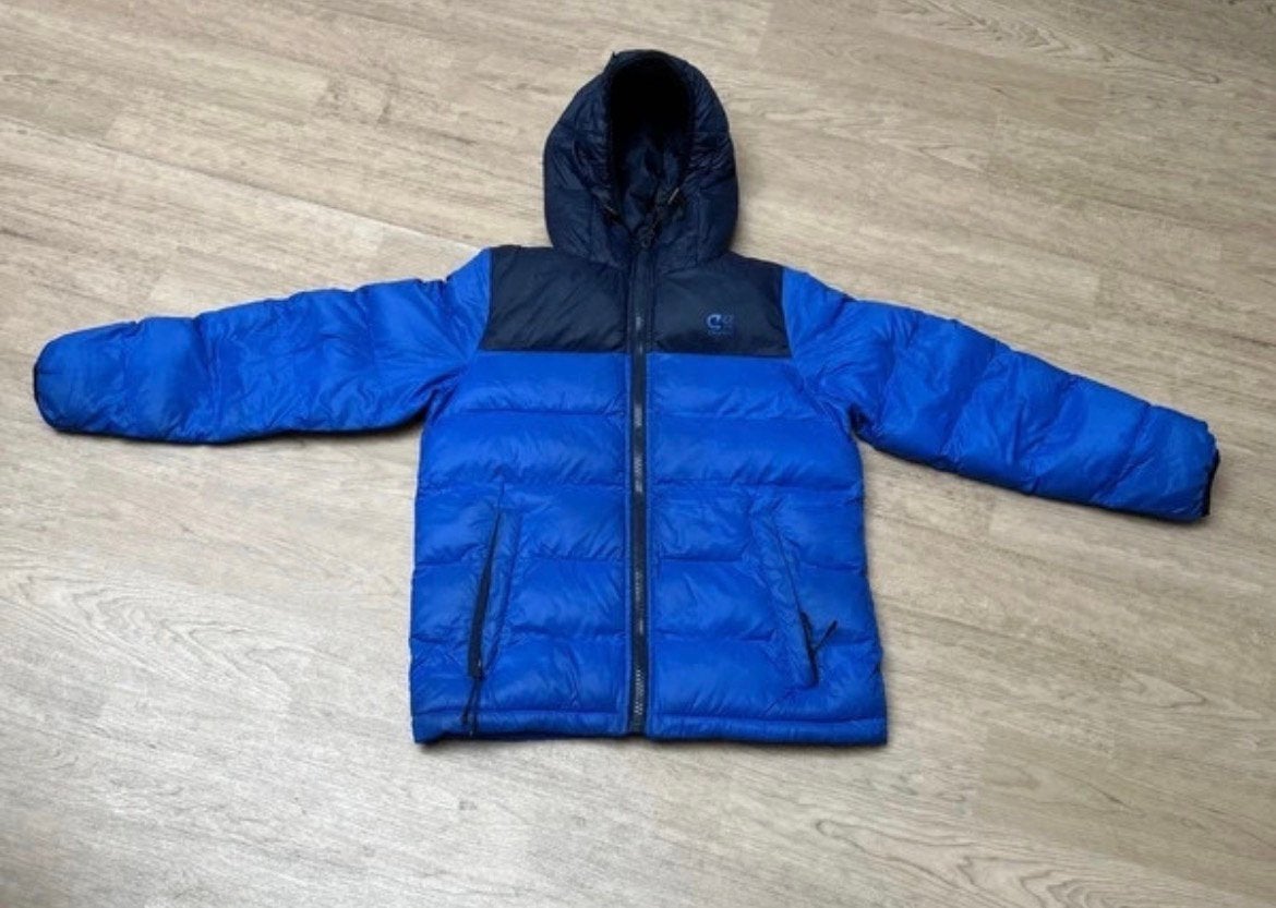 Cruyff jas blauw en donker blauw, Verzenden, Gedragen, Maat 52/54 (L), Blauw
