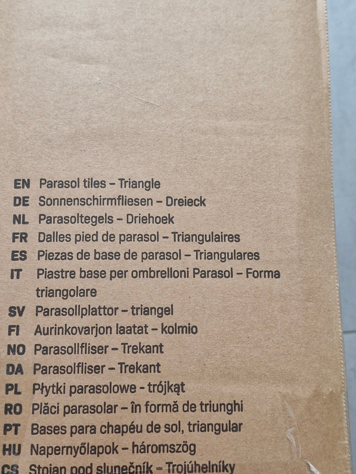 Parasoltegels, Ophalen, Nieuw, Zweefparasol