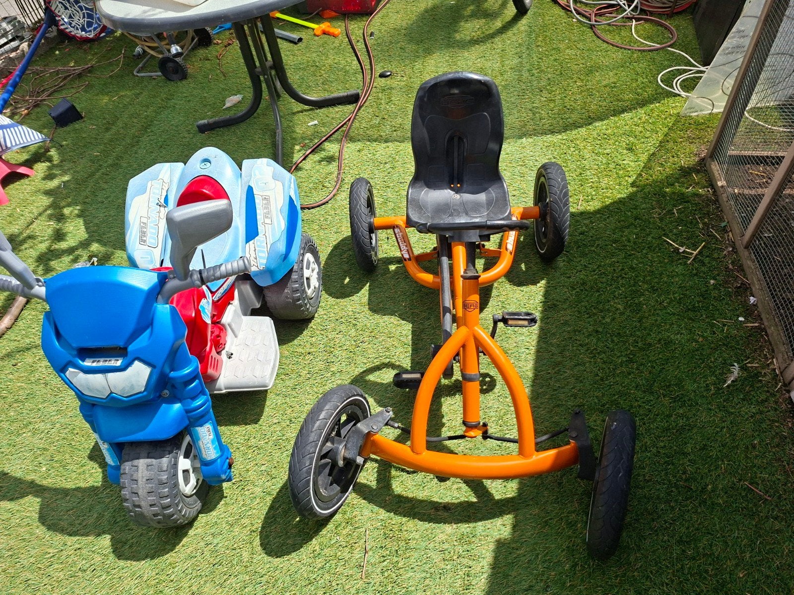 Go cart + Electrische brommer, Ophalen