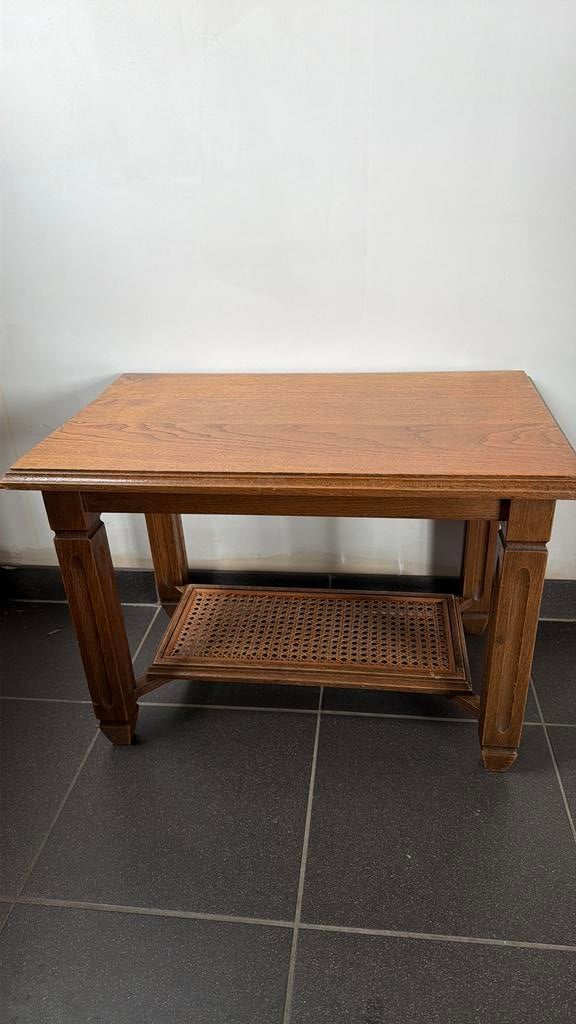 Bijzettafel hout, Huis en Inrichting, Ophalen, Gebruikt, 50 tot 100 cm, Eikenhout