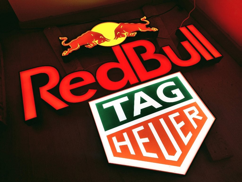 Enseigne lumineuse redbull, Enlèvement, Neuf, Panneau publicitaire